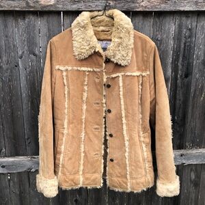Vintage Wilsons Leather maxima Tan Teddy Jacket